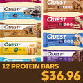 Protein Bar Sampler; 12 single bars