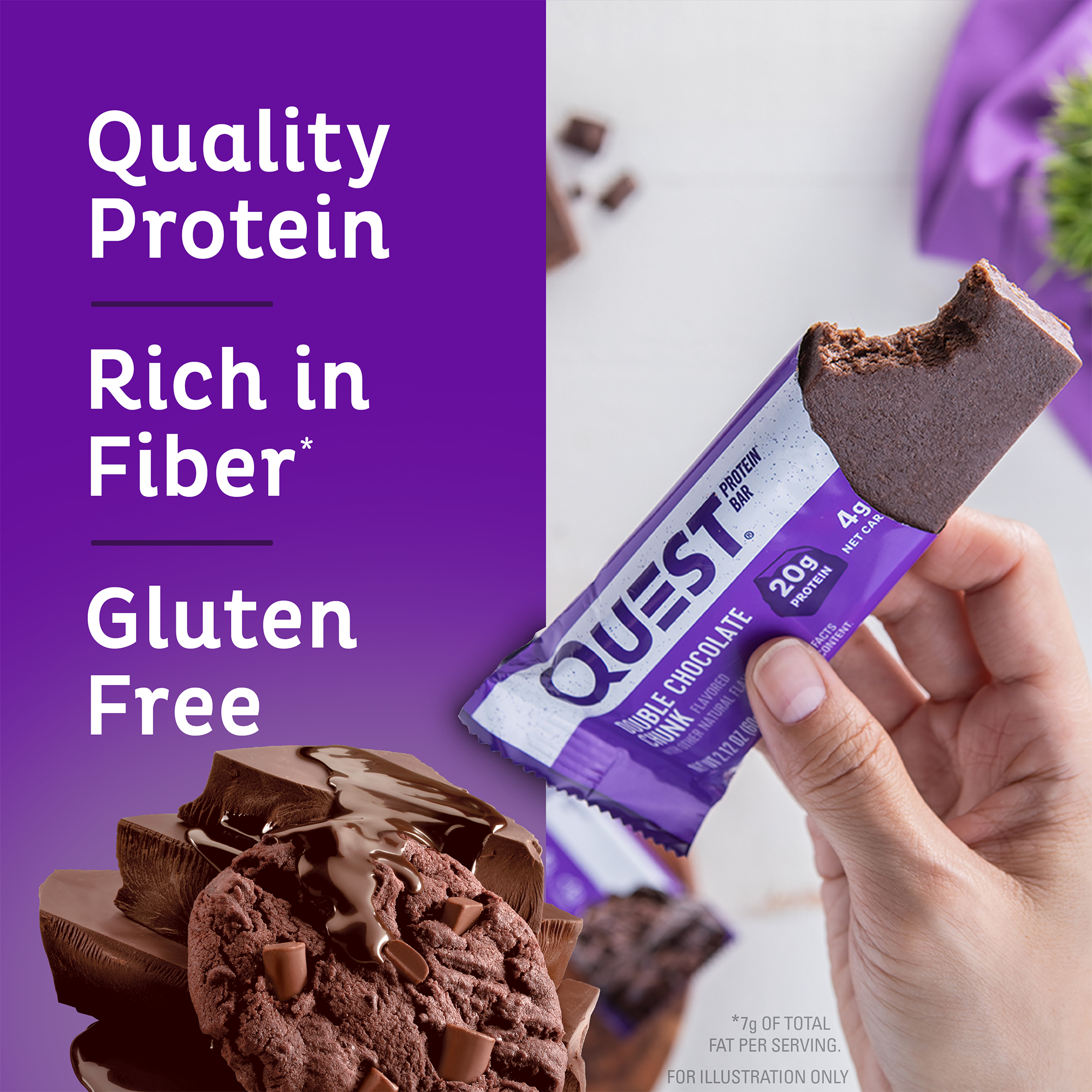 Double Chocolate Chunk Protein Bars