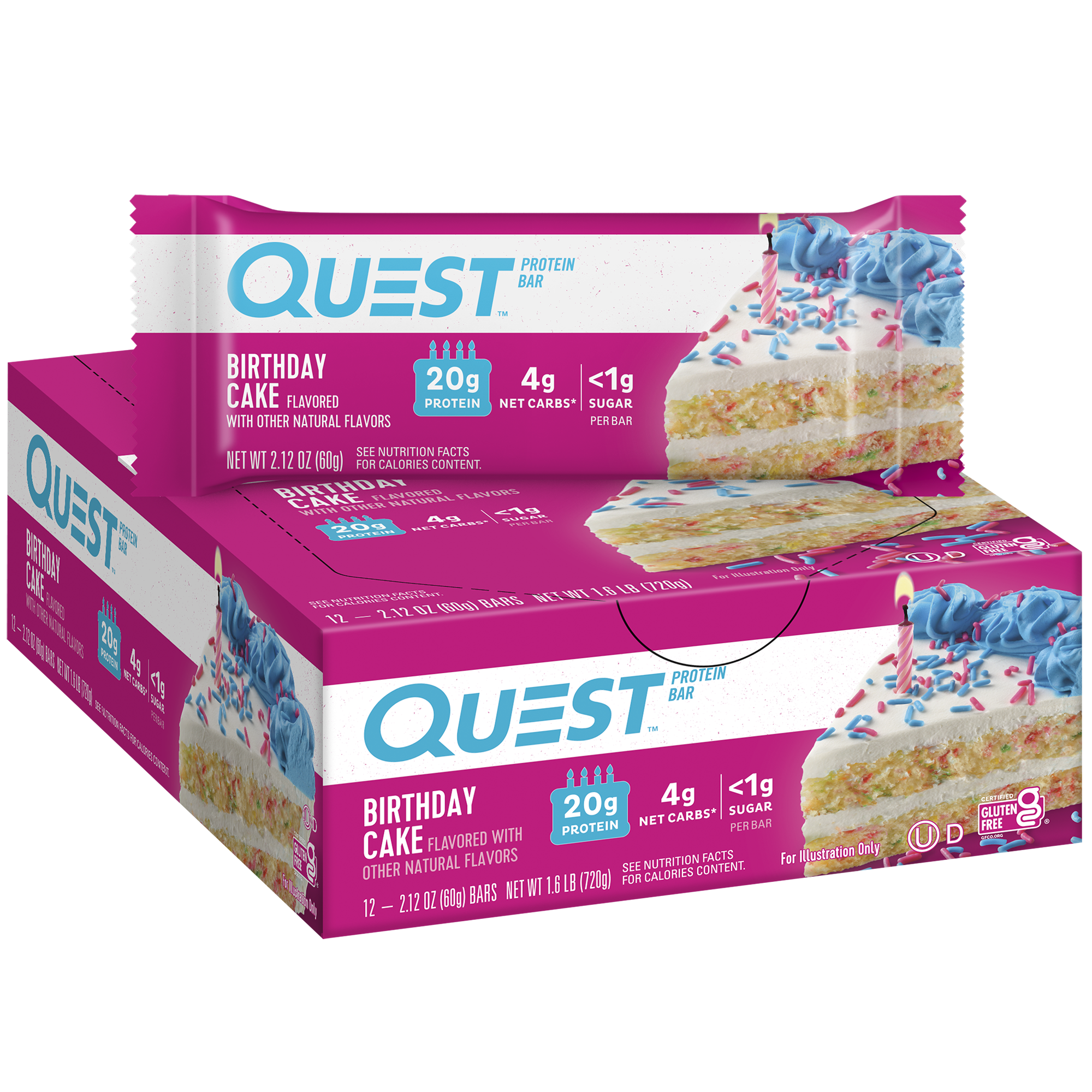 Large Protein Bar Bundle; 4 x 12ct. boxes - Save 10%