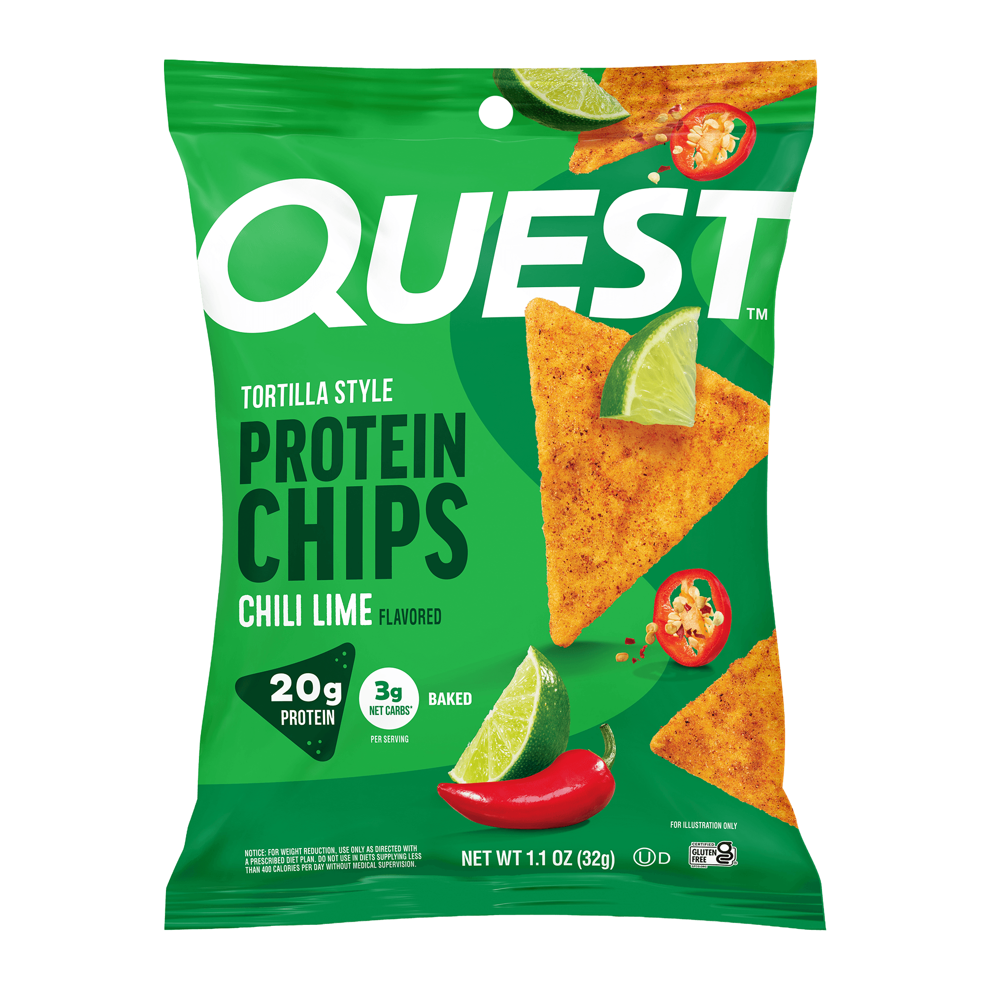 Chili Lime Tortilla Style Protein Chips