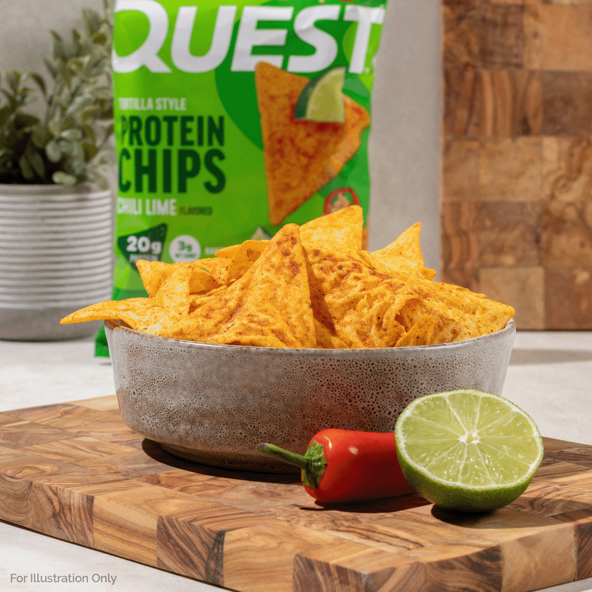 Chili Lime Tortilla Style Protein Chips