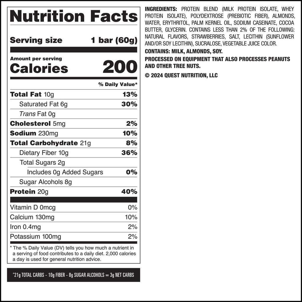 Strawberry Shortcake Protein Bar