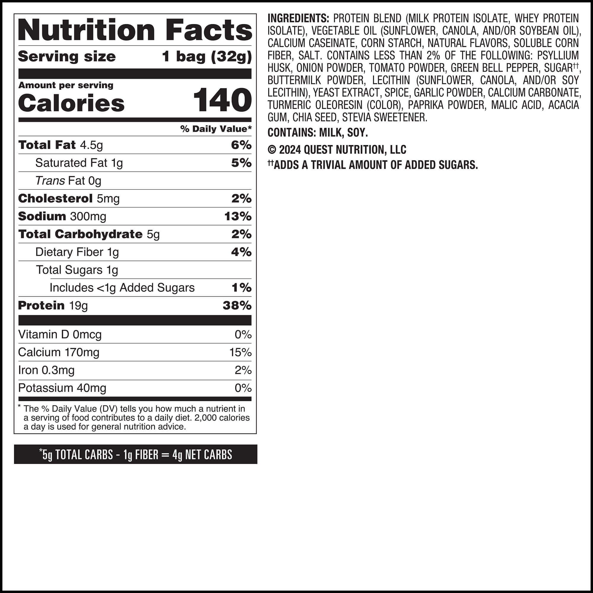 Salsa Verde Tortilla Style Protein Chips