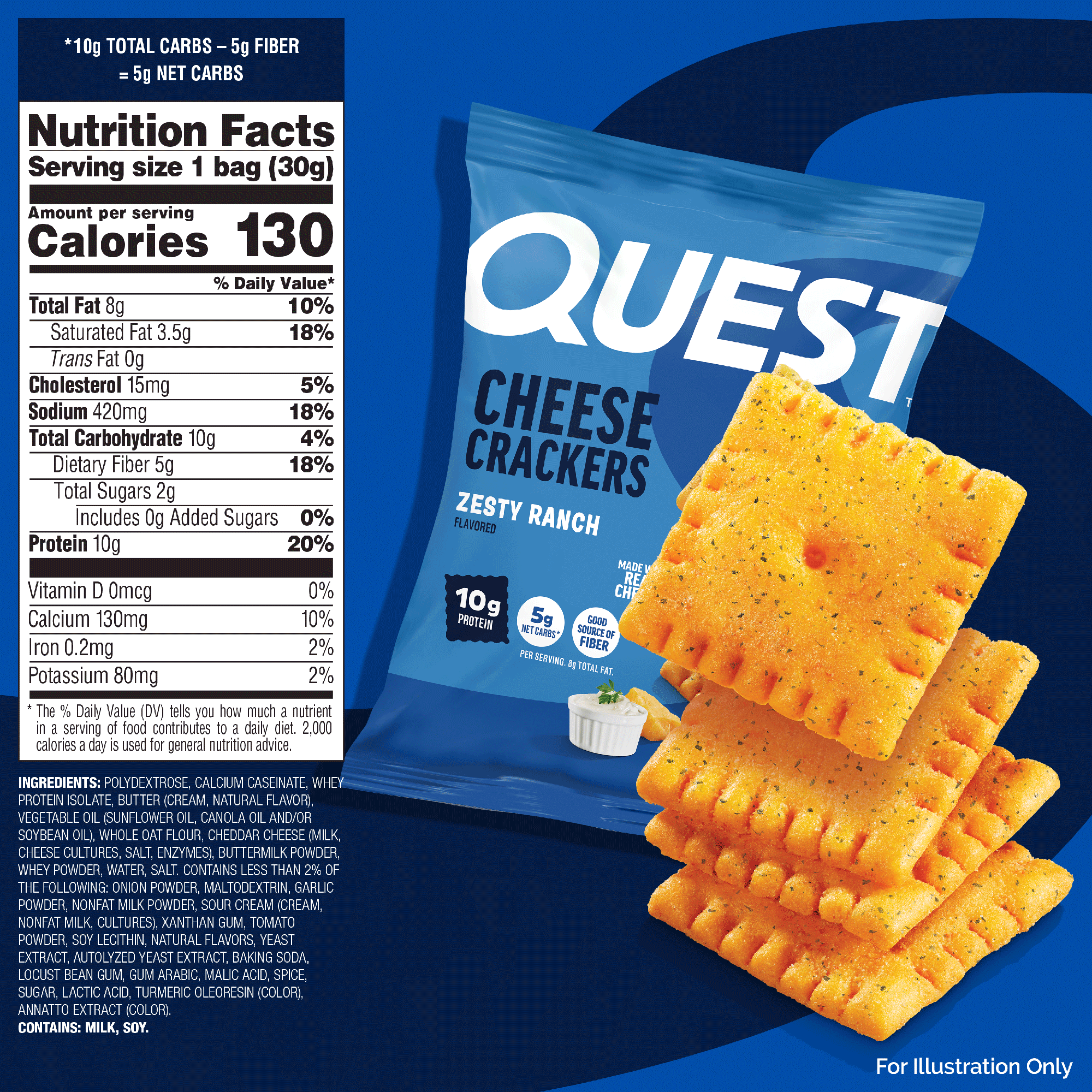 Zesty Ranch Cheese Crackers