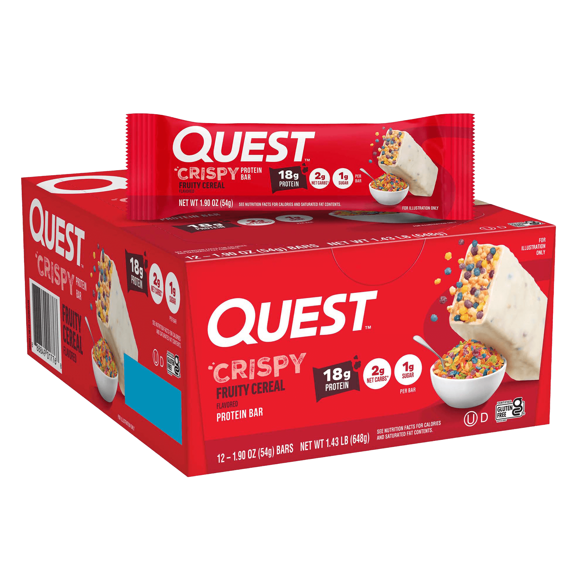 Fruity Cereal Crispy Hero Protein Bars