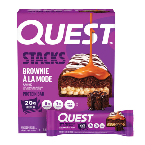 Brownie a la Mode Stacks Bars